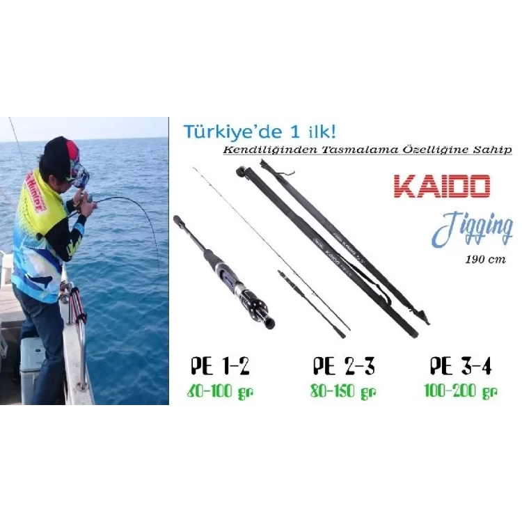 Kaido Slow Jig Kamışı 190 Cm 80-150Gr Pe 2-3 Tetiksiz