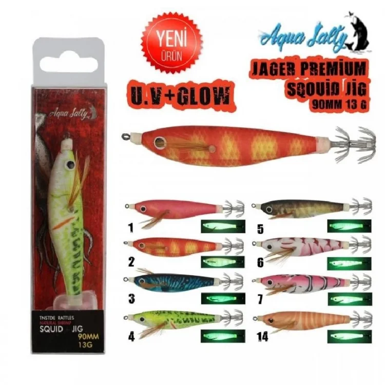 Kalamar Zokası Aquasalty Jager Squid Jig 90Mm 13Gr Renk:1