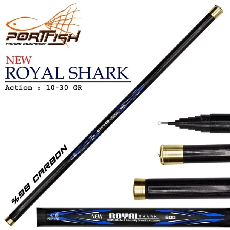 Karbon Göl Kamışı Portfish Royal Shark 8 Metre 10-30Gr