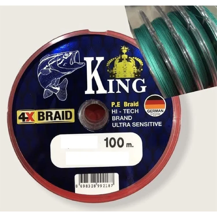 King Braid Ultra Sensitive Alman İp Misina 4X Pe Örgü 0,50Mm