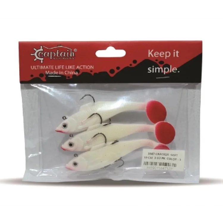 Levrek Turna Silikonu Captaın Cracker Soft 10 Cm 3 Lü Pk Renk : 3