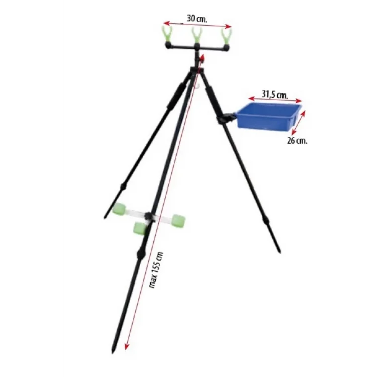 Lineaeffe Teleskobik Ayarlanabilir Tablalı 155cm Kamış Sehpası Tripot