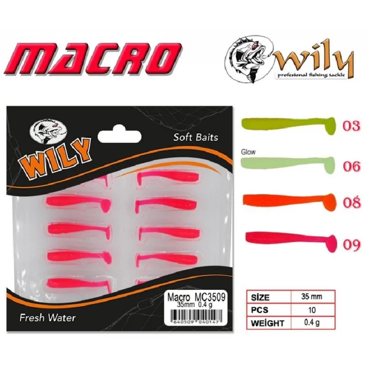 Lrf Silikonu Wily Macro 3,5Cm 0,4Gr 10’Lu Paket Renk:08
