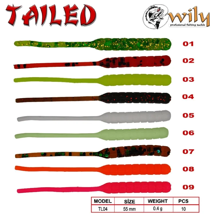Lrf Silikonu Wily Tailed 5.5 Cm 0.4 Gr 10’Lu Pk Renk:06