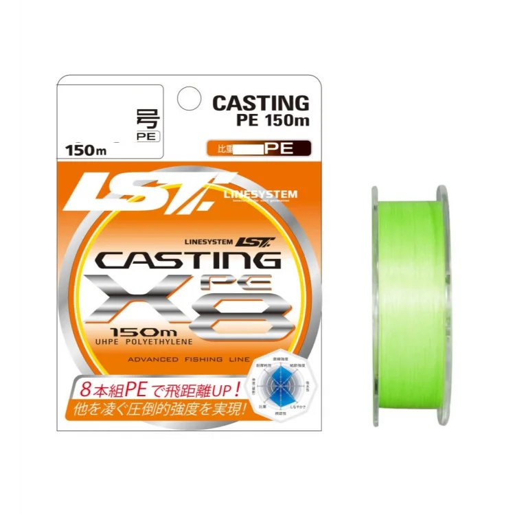LST LINE SYSTEM CASTING PE 0,6 X8 150MT 0.132 MM AÇIK YEŞİL İP MİSİNA
