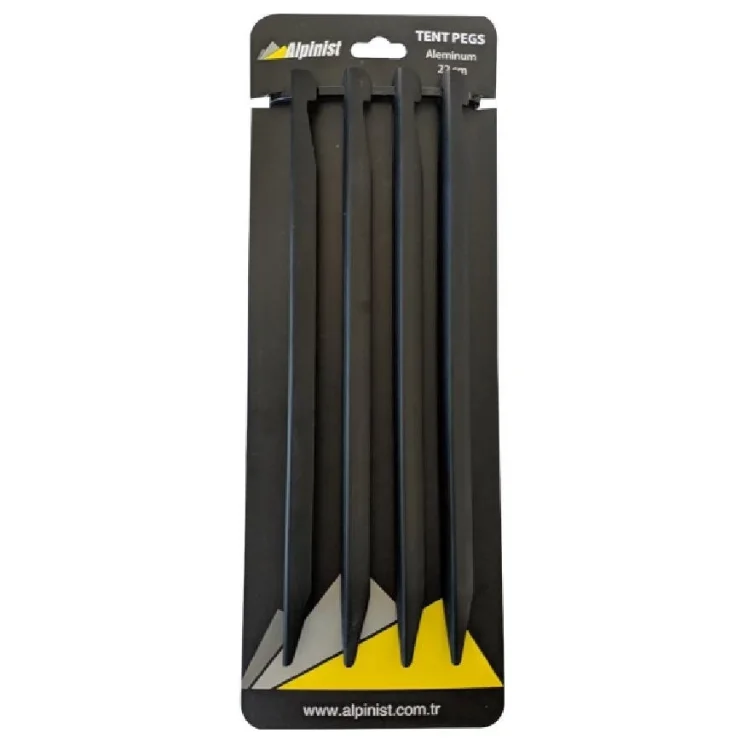 Metal Çadır Kazığı 22Cm Siyah Alpinist Marka