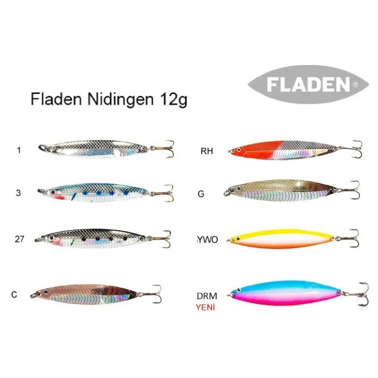 Nıdıngen Flash Yeni Seri Lüfer Kaşık 12Gr Renk:Rh