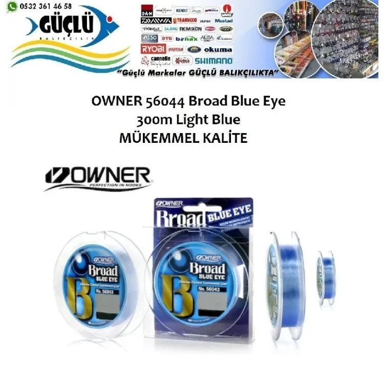 Owner Misina 56044 Broad Blue Eye 300Mt 0,24Mm
