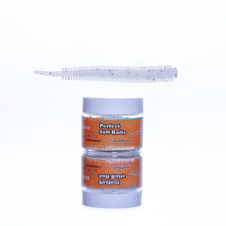 Pandora Kavanoz Perfect Soft Baits Sandworm 7cm Renk:PearlWhite
