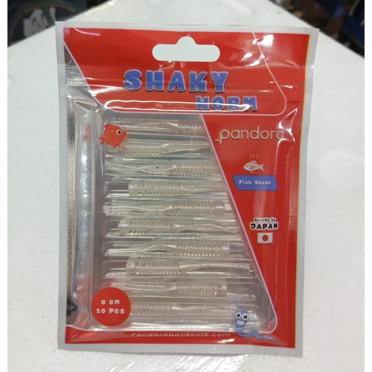 Pandora Shaky LRF Silicon 5cm 10lu Renk: White Glitter