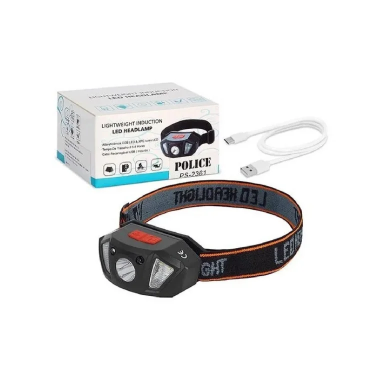 Polıce Ps-2361 Sensörlü Şarjlı Kafa Lambası