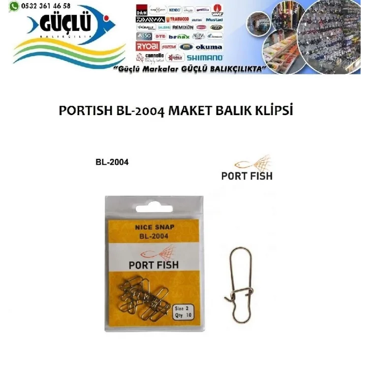 Rapala Klipsi, Maket Balık Klipsi Portfish Bl-2004 No:1
