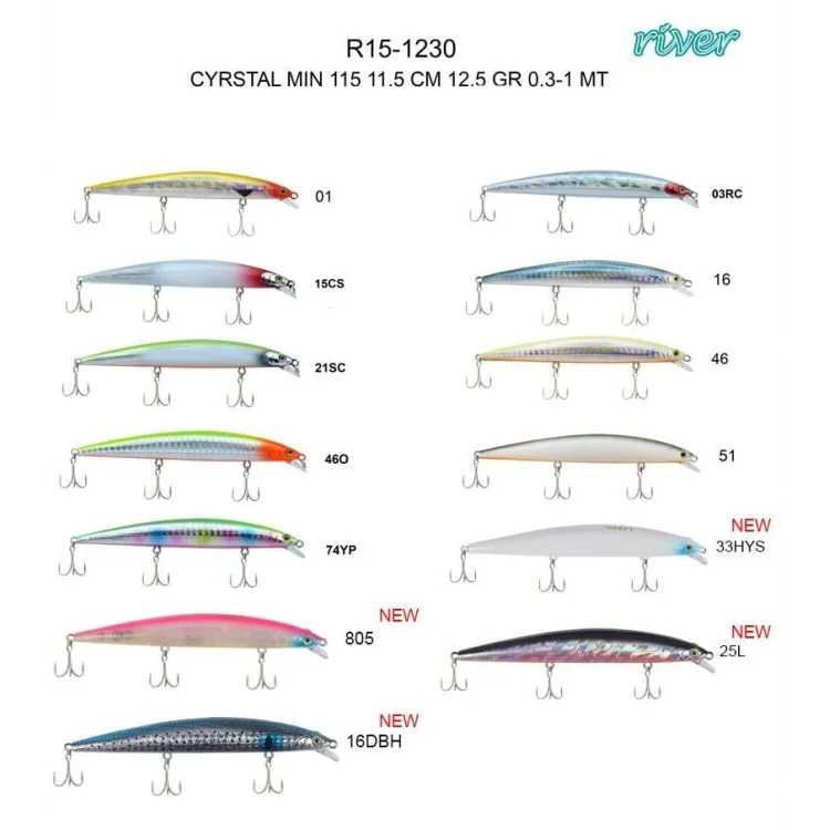 River Cyrstal Min 115F 11.5Cm 12.5Gr Maket Balık Renk:03RC