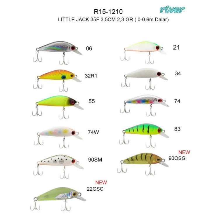 River Little Jack 35F 3.5Cm 2.3Gr LRF Maket Balık Renk:90SM