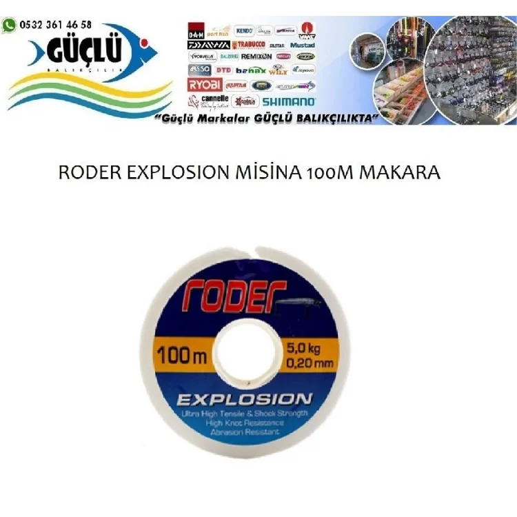 Roder Explosıon Monoflament Misina 100Mt 0,20Mm