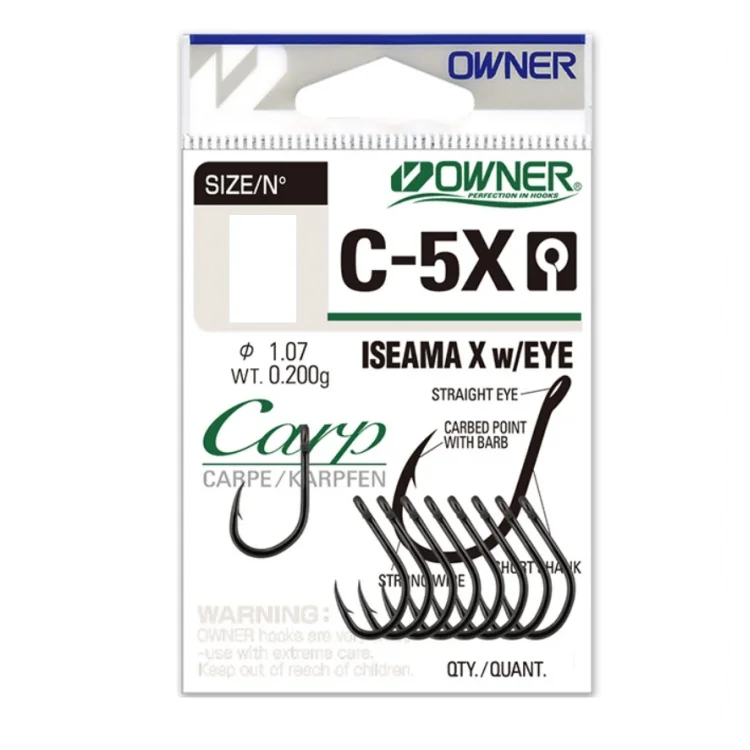 Sazan İğnesi Owner 53269 C-5X İseama X Black Chrome No:6