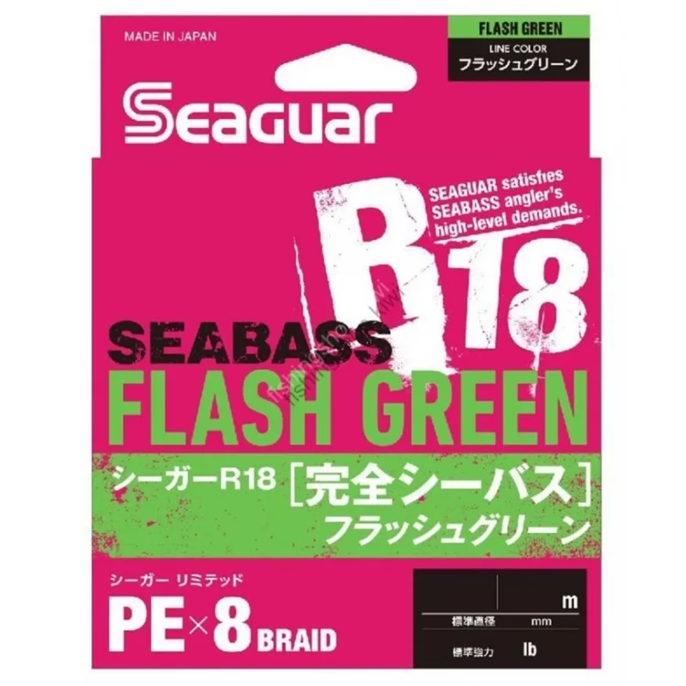 Seaguar Flash Green PE 0.6 150mt Açık Yeşil 8kat Örgü İp Misina
