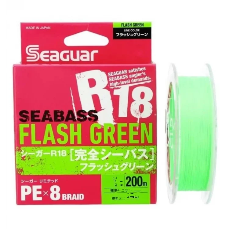 Seaguar Flash Green PE 1.5 150mt Açık Yeşil 8kat Örgü İp Misina