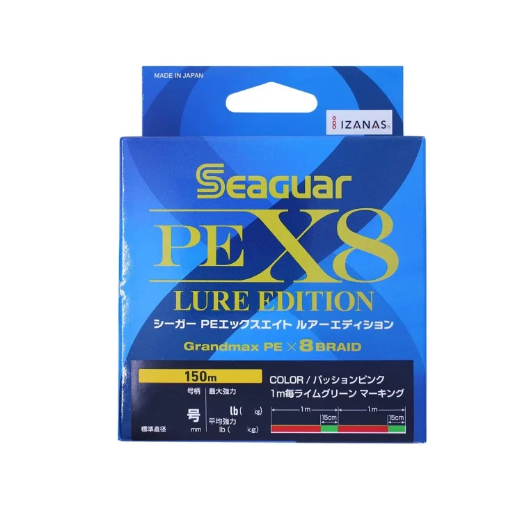 Seaguar Lure Edition X8 PE 2.0 -0,235mm 150mt Multi Color İp Misina