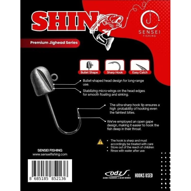 Sensei Shin M ODZ İğneli 1gr 5 li pk LRF Jighead