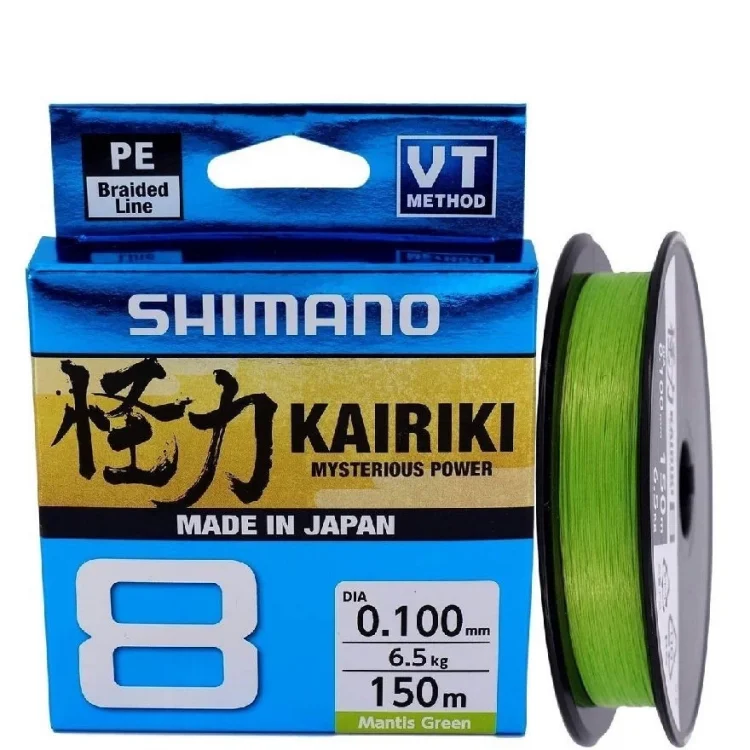 Shimano Kairiki 8 Mantisgreen Yeşil 0,10Mm 150 Mt İp Misina