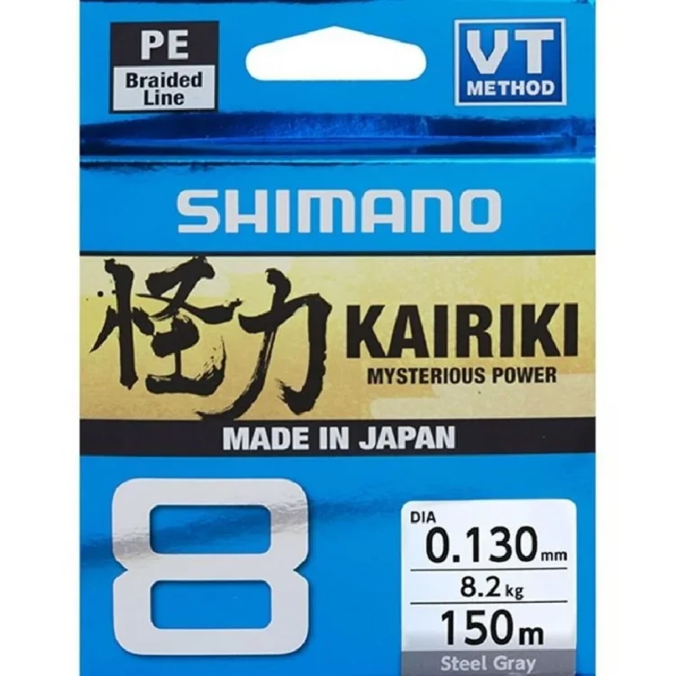 Shimano Kairiki 8 Steel Gray (Gri) 0,13Mm 150 Metre İp Misina