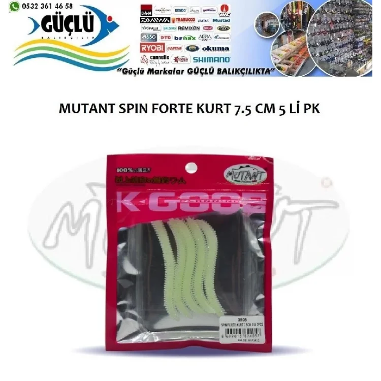 Silikon Kurt Mutant Spın Forte Kurt 7.5Cm 5 Li Renk:01