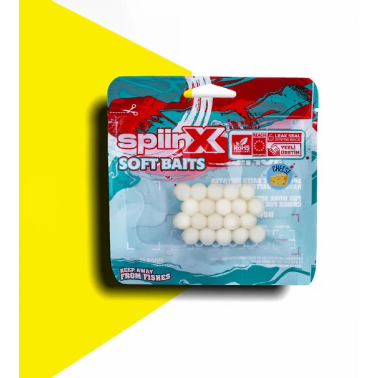 SPIINX BALIK YUMURTASI 10MM 20P PEYNİR GLOW PEARL WHITE