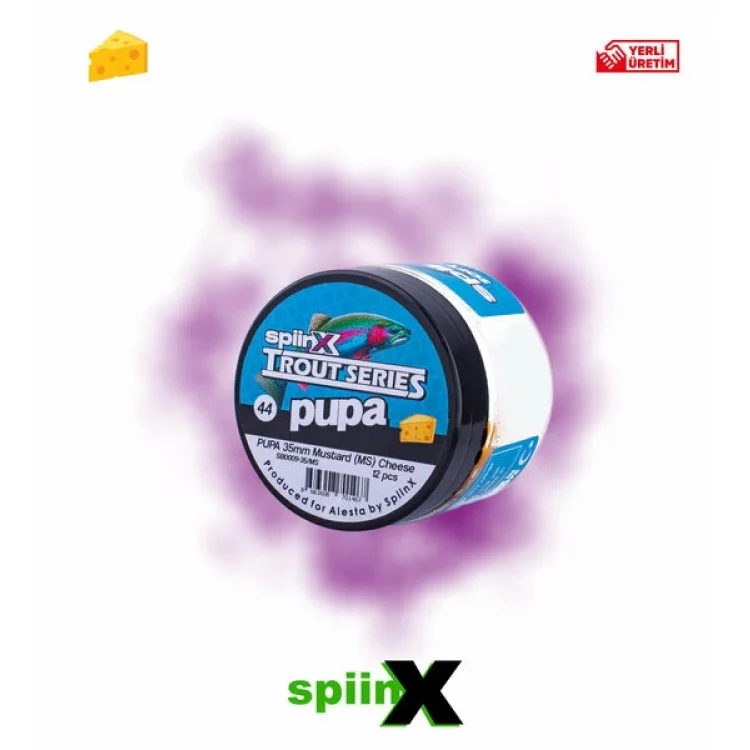 SPIINX PUPA SİLİKON YEM 35MM 12Lİ PEYNİR AROMALI RENK: COFFEE