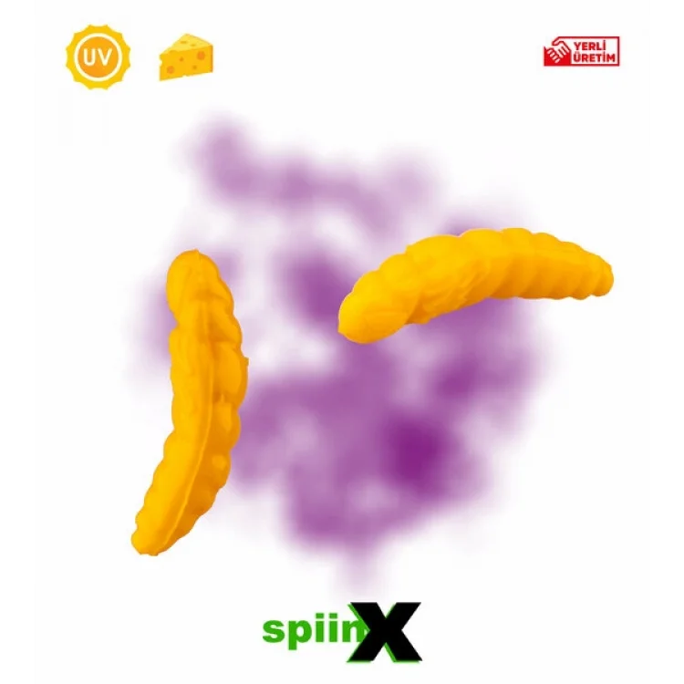 SPIINX PUPA SİLİKON YEM 35MM 12Lİ PEYNİR AROMALI UV Lİ RENK: MUSTARD 44