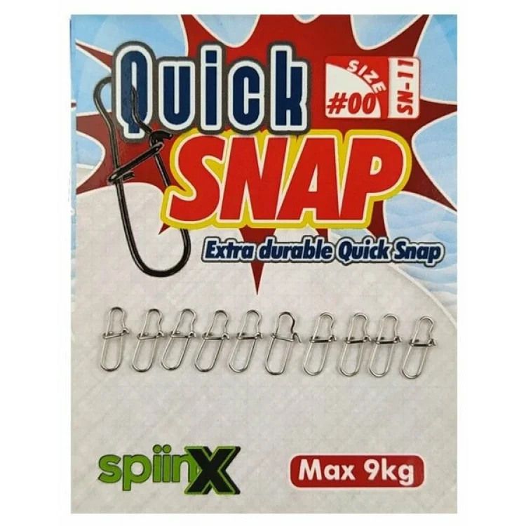 Spiinx Quick Snap Klips 4kg  10’Lu Pk No : 000