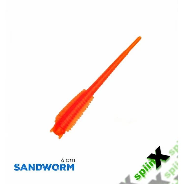Spıınx Sandworm Lrf Silikon 6Cm 18P UV ORANGE