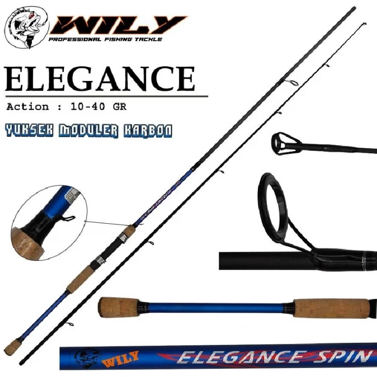 Spin Kamış Wily Elegance 270 Cm 10 - 40 Gr Aksiyonlu