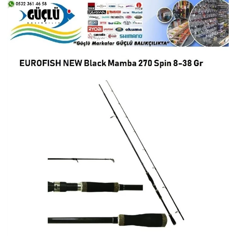 SPİN KAMIŞI EUROFISH NEW Black Mamba 270 8-38 Gr