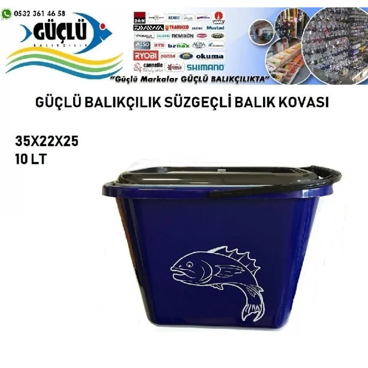 Süzgeçli Balık Kovası 10Lt