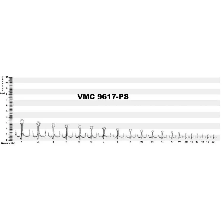 Vmc 9617Ps Perma Steel Hı Carbon 3’Lü İğne 10’Lu Paket No:2/0