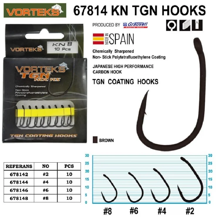 Vorteks 67814 Kn Tgn Sazan İğnesi 10’Lu Paket No:4