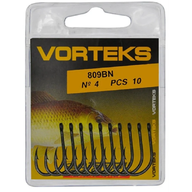 Vorteks 809 Bn Siyah Sazan Olta İğnesi 6 No 10’Lu Paket