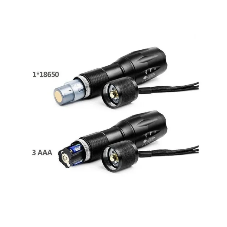 WATTON WT-610 Q5 LED BEYAZ , SARI VE MOR RENK AYDINLATMA EL FENERİ