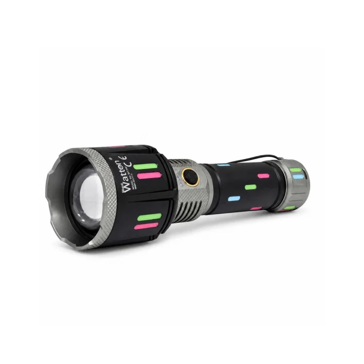 WATTON WT-728 80W IŞIK GÜCÜ 20.000 LÜMEN ŞARJLI GÖSTERGELİ EL FENERİ