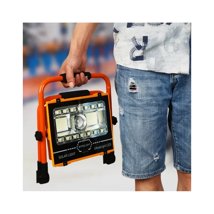 Watton WT-734 P70 LED Solar Panel Şarjlı Taşınabilir Projektör