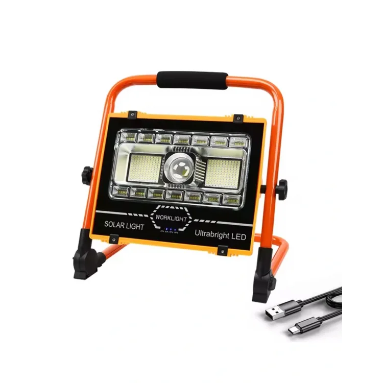 Watton WT-734 P70 LED Solar Panel Şarjlı Taşınabilir Projektör