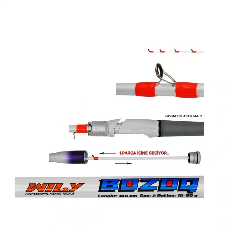 Wily Bozoq 180CM 10-50 gr Bot Kamış