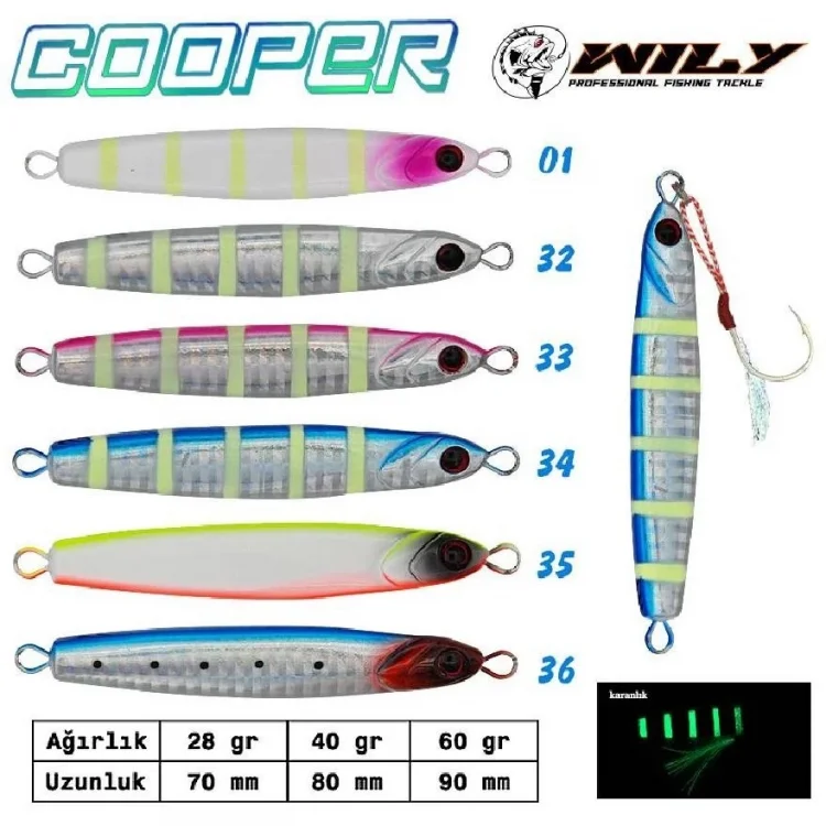 Wily Cooper Jig 60 Gr 90 Mm Renk:36