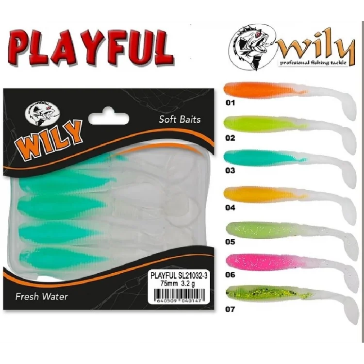 Wily Playful Silikon Yem 7.5 Cm 3.2 Gr 5’Li Pk Renk:1