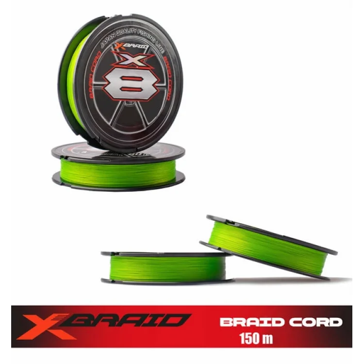 YGK X035 BRAID CORD PE X8 150M 5,4KG 0.117MM FLUO GREEN AJI LRF İP MİSİNA