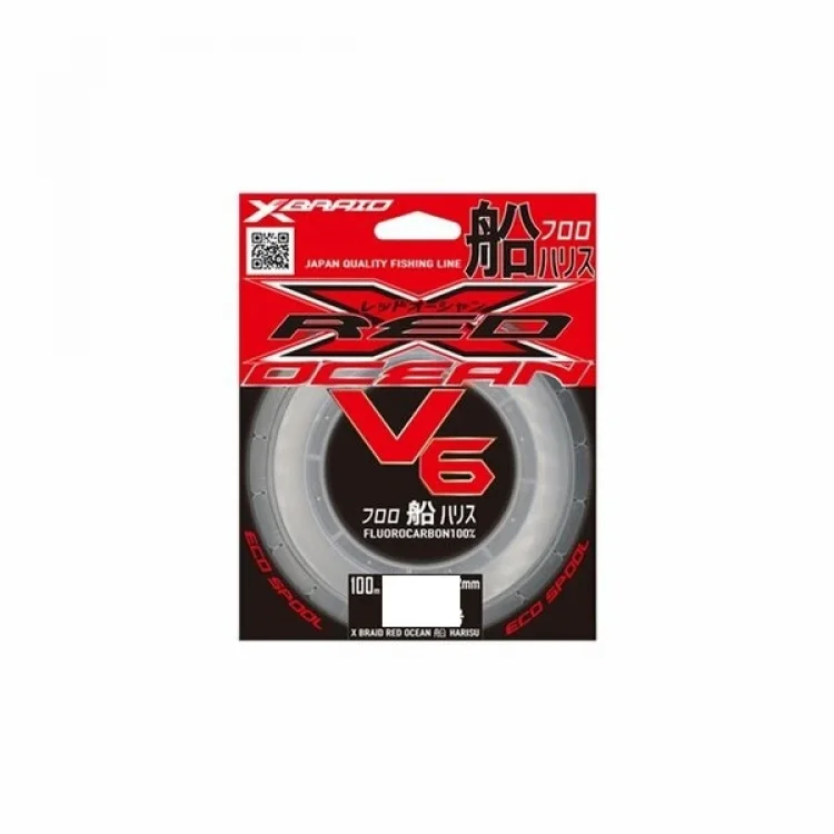 XBRAİD X059 RED OCEAN V6 100M 0,37MM FLOUROCARBON MİSİNA