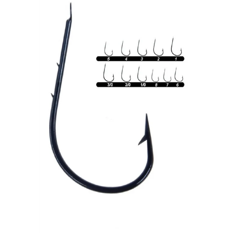 Youvella 1397 (496) Mavi Çift Tırnak Olta İğnesi 100’Lü No:4/0