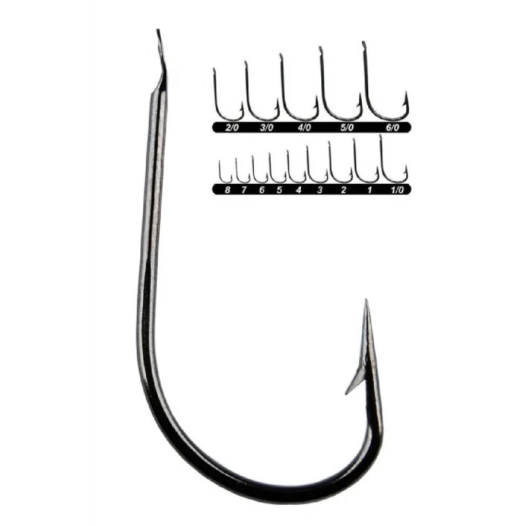 Youvella 1403 Black Nikel Kısa Sap Dövme Olta İğnesi 100’Lü Kutu No:1