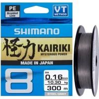 Shimano Kairiki 8 Kat İp Misina Stell Gray (Gri) 300 Metre 0,13Mm